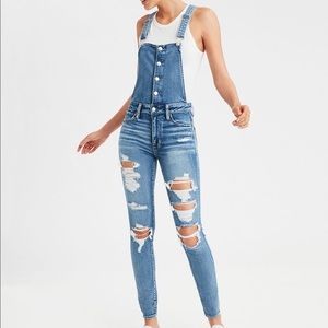 🆕 Distressed Jegging Overalls